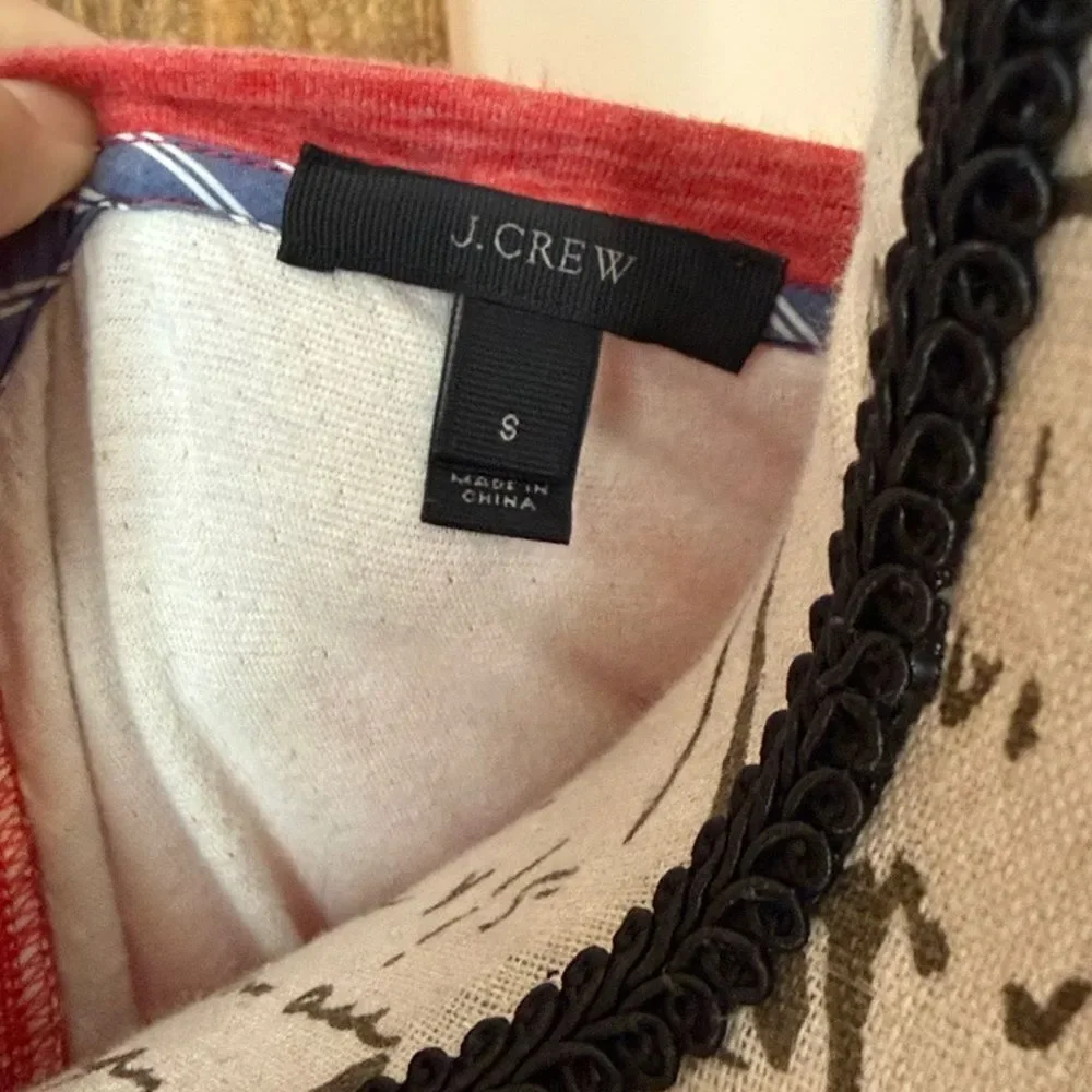 J. Crew Red Crew Neck Sweatshirt